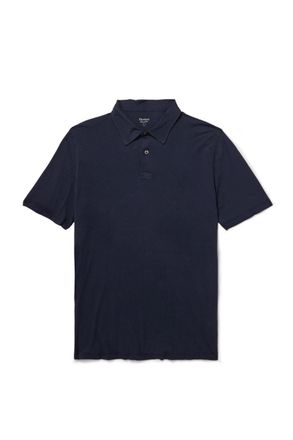 Hartford Garment-Dyed Cotton-Jersey Polo Shirt