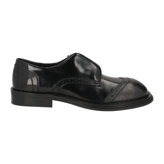 Ferragamo Festo Veterschoenen - Heren - Veterschoenen - Zwart - 42 EU - Leer - Schoenen