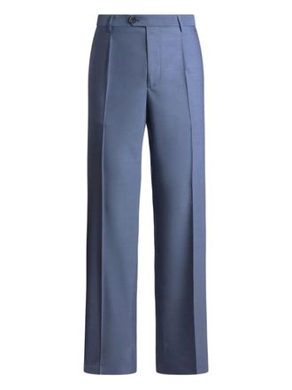 Etro wool trousers - Blue