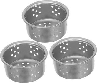 No Brand Colador De Fregadero De Cocina De 3 Piezas Con Asa - Filtro De Desag&uuml;e Y Tap&oacute;n Recolector De Suciedad Para Restos De Comida - Acero Inoxidable - Plate