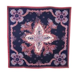 Louis Vuitton Pre-owned Scarves, female, Blue, Size: ONE SIZE Pre-owned Vintage Silk Scarf
