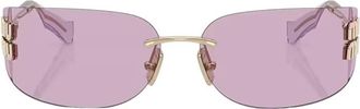 Miu Miu Pink Wrap Ladies Sunglasses MU A51S ZVN90O 75