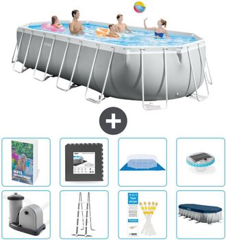 Intex Piscina Prism Frame Oval - 610x305x122 Cm - 9-piezas S608