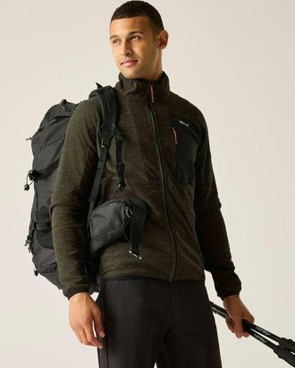 Regatta Scaris - Pile leggero verde kaki con zip