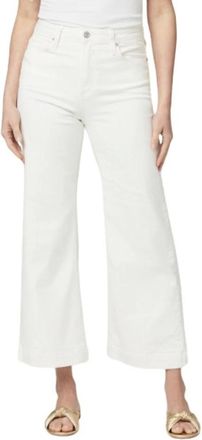 Paige Paige, Jeans, Dames, Wit, W31, Katoen, Moderne high-waisted wide leg jeans