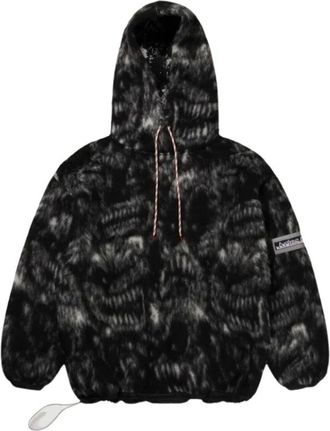 Aries Oversized Monster Fleece Hoodie Pullover - Heren - Hoodies - Zwart - M - Katoen - Hoodies & sweatvesten