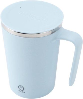 OEM Taza De Caf&eacute; Autoagitadora, Recargable, De Acero Inoxidable, 350 Ml, Port&aacute;til Para El Hogar, La Oficina Y El Coche (azul)