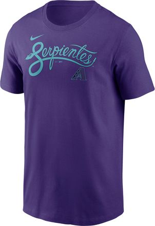Nike Arizona Diamondbacks City Connect Wordmark Nike Mens MLB T-Shirt in Purple | N19951LDQS-APT
