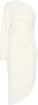 Federica Tosi Kleedjes, Dames, Wit, XS, Midi Kleedjes