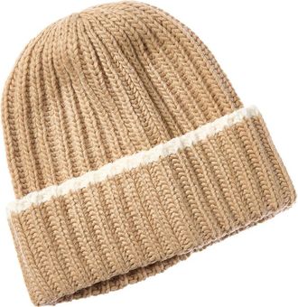 Portolano Contrast Color Wool-Blend Beanie