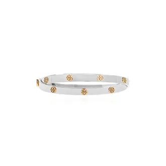 Tory Burch Tory Burch, Bracelets, female, Gray, Size: M Icon Double Bracelet