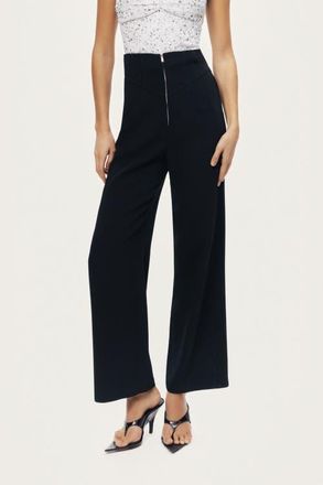 Nocturne High-Waist Wide-Leg Pants in Black at Nordstrom, Size X-Small Eu
