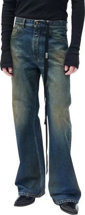 Ann Demeulemeester Heren, Jeans, Blauw, Maat: M Katoen