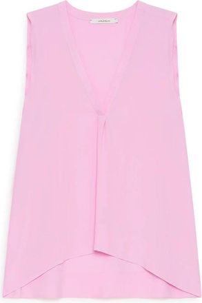 Maliparmi Fluid Crepe Top - Dames - Tops zonder mouwen - Roze - L - Tops