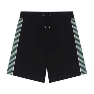 Emporio Armani Casual Shorts, male, Black, Size: XL Jersey Bermuda