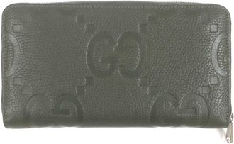 Gucci Khaki Leather Long Wallet (Bi-Fold) (Pre-Owned)