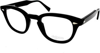Delotto Black Dl11 Celluloid Classic Sunglasses