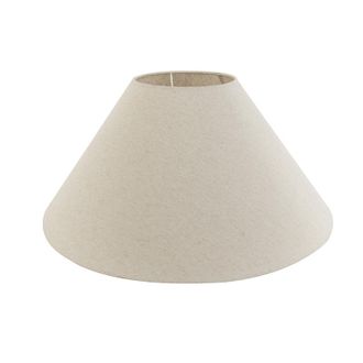 QAZQA Qazqa R&uacute;stico Textil Pantalla De L&aacute;mpara 55/19/26 Beige, Cil&iacute;ndra