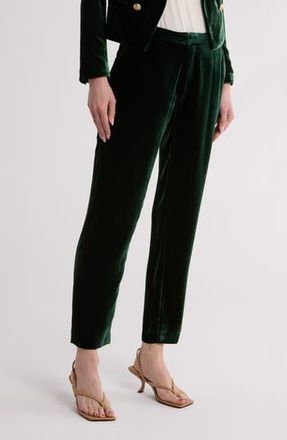 L'agence Rebel Straight Leg Trousers in Forest Green at Nordstrom Rack, Size 8