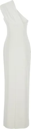 Solace London Womens Long Dress Gracie One-Shoulder White Polyester