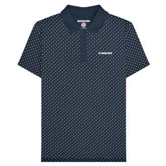 Lambretta Heren Polka Dot Big & Tall Polo Shirt (Marineblauw)