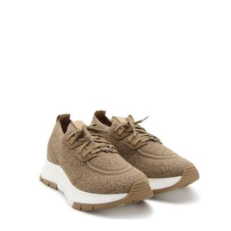 Gianvito Rossi Knit Fabric Sneaker - Brown