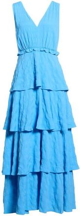 Chelsea28 Floral Tiered Maxi Dress in Blue Maya at Nordstrom, Size Xx-Small