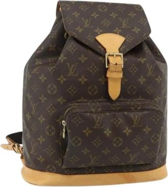 Louis Vuitton Pre-owned Backpacks, female, Brown, Size: ONE SIZE Pre-owned Vintage Monogram Canvas Backpack