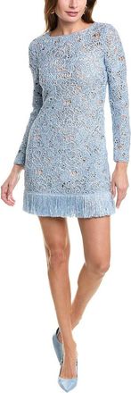 Oscar De La Renta Birdsnest Crochet Shift Dress