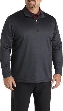 adidas Big & Tall 1/4-Zip Performance Pullover in Carbon at Nordstrom, Size Xx-Large