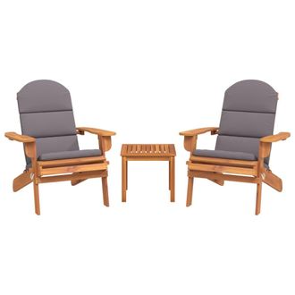 vidaXL Juego De Muebles De Jard&iacute;n Adirondack 3 Piezas Madera Acacia Vidaxl