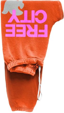Freecity Pantaloni sportivi con stampa - Arancione