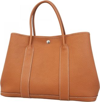 Herm&egrave;s Gold Negonda Leather Tote Bag (Pre-Owned)