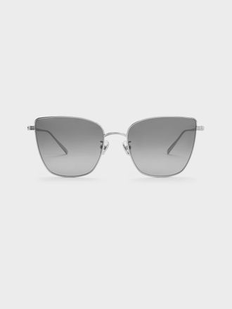 Charles & Keith Livonia Crystal Square Sunglasses