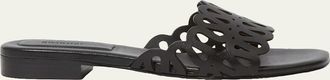 SIMKHAI McCall Laser-Cut Leather Sandals