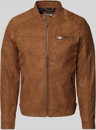 Jack & Jones Jack & Jones Jacke in Leder-Optik Modell JEROCKY in Cognac, Größe XXL