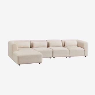 Sklum Divano Modulare Chaise Longue Sinistro A 4 Pezzi Fogler Sklum