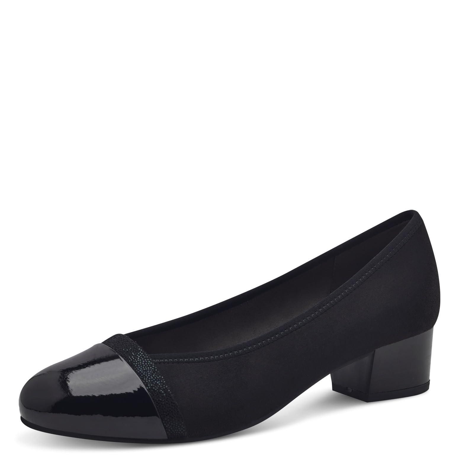 Jana Mary Jane Vegan damespumps met riem, zwart2, 37 EU