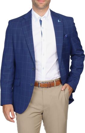 Tailorbyrd Windowpane Sport Coat in True Navy at Nordstrom Rack, Size 46Regular