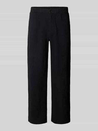 Review Straight Fit Stoffhose aus Baumwoll-Mix in Black, Gr&ouml;&szlig;e XXL