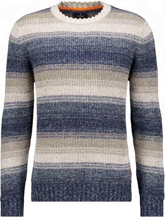 Ragman Rundhalspullover RAGMAN, Herren, Gr. 50, bunt gestreift, 942, 100% Baumwolle, Rundhals, Pullover Rundhalspullover