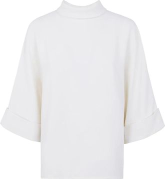 Mark Kenly Domino Tan Top Corto Cuello Cisne - Blouses & Shirts - Mujer - Blanco - S