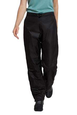 Mountain Warehouse Spray Womens Waterproof Over Trousers - IsoDry, Mesh Lined, Taped Seams, Rain Pants - Autumn, Winter, Travel, Festival, Cycling Black (Short) Womens S