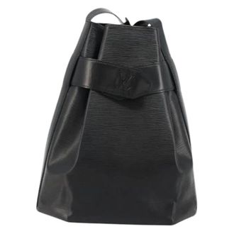 Louis Vuitton Pre-owned Backpacks, female, Black, Size: ONE SIZE Pre-owned Vintage sac depaule Handbag