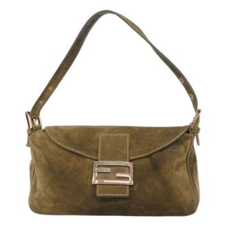 Fendi Pre-owned Shoulder Bags, female, Brown, Size: ONE SIZE Pre-owned Vintage Shoulder Bag