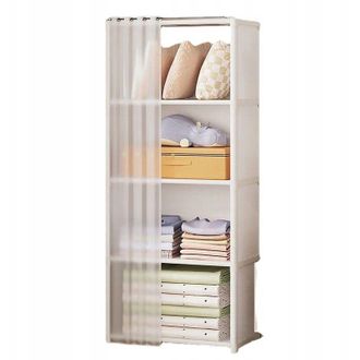 OEM Armario Modular Plegable Con Perchas Met&aacute;licas 125x28x40 Cm