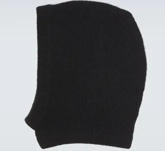 Rick Owens Alpaca and wool-blend hood