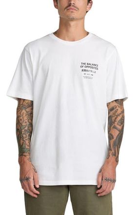 Rvca Palm Reel Cotton Graphic T-Shirt in Antique White at Nordstrom, Size Xx-Large