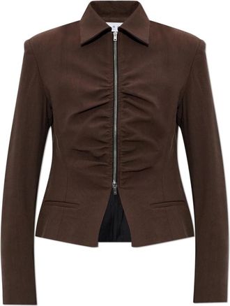 Iro Helvina Jacket - Dames - Zomerjassen - Bruin - L - Katoen - Jassen