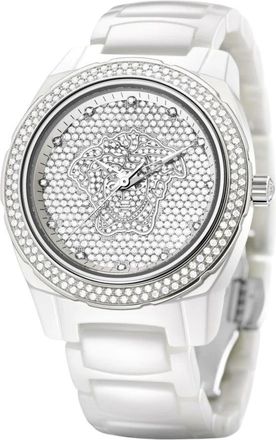 Versace DV One Full Diamond - Dames - Horloges - Wit - ONE Size - Accessoires